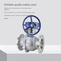 Vanne à boisseau sphérique haute pression grand diamètre en acier inoxydable à passage direct avec bride pneumatique pour eau KH Q347F-150LB avec joint en PTFE