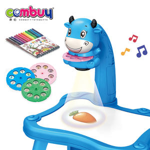 Mesa <span class=keywords><strong>de</strong></span> Dibujo con Proyector <span class=keywords><strong>de</strong></span> Juguetes <span class=keywords><strong>de</strong></span> Vaca, Set <span class=keywords><strong>de</strong></span> Pintura para Niños <span class=keywords><strong>de</strong></span> 5 a 7 Años, Tablero Educativo <span class=keywords><strong>de</strong></span> Plástico - Product Image 3