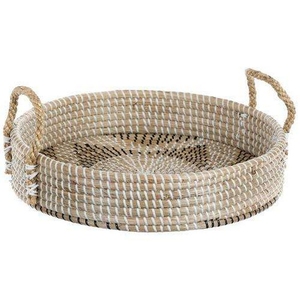 Panier tressé en jonc de mer naturel écologique, style bohème, organisateur de rangement pour la maison, logo personnalisé, usine du Vietnam - Product Image 3