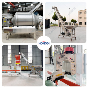 Ligne de production HONGDI 300L pour le mélange, le conditionnement et l'emballage de l'aliment pour animaux à base de soja et des engrais, système de production automatique intelligent - Product Image 5