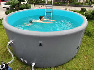 <span class=keywords><strong>Piscine</strong></span> hors sol gonflable Premium DWF PVC Drop Stitch <span class=keywords><strong>avec</strong></span> échelle et pompe pour les loisirs en famille dans la cour - Product Image 4