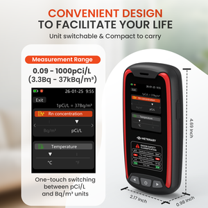 Détecteur <span class=keywords><strong>de</strong></span> <span class=keywords><strong>radon</strong></span> portable, moniteur <span class=keywords><strong>de</strong></span> qualité <span class=keywords><strong>de</strong></span> l'air pour la <span class=keywords><strong>mesure</strong></span> <span class=keywords><strong>du</strong></span> Bq/m3 et <span class=keywords><strong>du</strong></span> PCi/L, résultats rapides en 6 heures, testeur <span class=keywords><strong>de</strong></span> <span class=keywords><strong>gaz</strong></span> <span class=keywords><strong>radon</strong></span> pour la sécurité domestique - Product Image 4