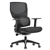 Chaise de bureau ergonomique moderne pivotante en maille avec support lombaire réglable, chaise de luxe grande taille, ensemble de mobilier en nylon