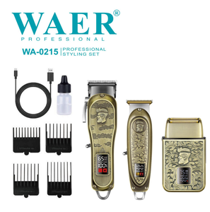 WAER - Juego Profesional de Cortapelos y Afeitadora <span class=keywords><strong>para</strong></span> Hombre, <span class=keywords><strong>para</strong></span> Corte de <span class=keywords><strong>Cabello</strong></span>, Recorte y Afeitado de Cobertura Total, Ideal <span class=keywords><strong>para</strong></span> Barberías y Uso Doméstico - Product Image 2