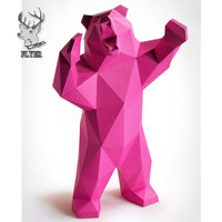 Sculpture d'ours violent personnalisé en usine Statue d'ours en fibre de verre à vendre