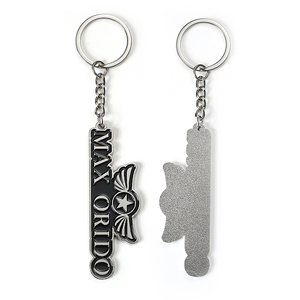 Wholesale Custom Metal logo Zinc Alloy Die Casting Production of Soft Enamel Letter Metal Key Chain