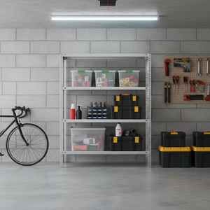 AISI 304 in acciaio inox Extension ripiano 4-ripiano 90X60 cm altezza 180 cm per garage - Product Image 3