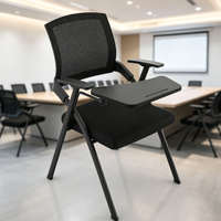 Chaise de formation pliable Foshan avec tablette d'écriture intégrée pour l'école, la salle de conférence, le bureau et les réunions