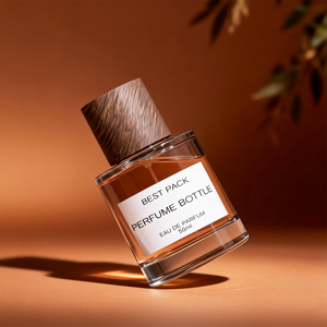 Flaconi di Profumo in Vetro Vuoti di Lusso Personalizzati 30ml/50ml/100ml con Tappo Dorato/Argentato e Diffusore in Legno Lucidato con Pompa Spray - Product Image 1