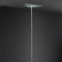 Colonne de douche LED 3 fonctions avec effet pluie et cascade, nouveau modèle de pomme de douche 600*330mm