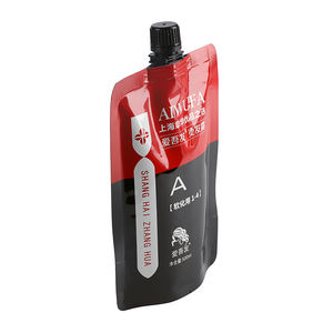 Bolsa con cremallera de papel de aluminio de 500ml, logotipo de impresión personalizado, detergentes para champú, crema permanente, loción, bolsa con boquilla líquida, bolsa de pie, embalaje - Product Image 3