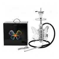 Ensemble de chicha russe en acier inoxydable de qualité supérieure - Chicha complète avec accessoires de luxe, vente en gros directe d'usine
