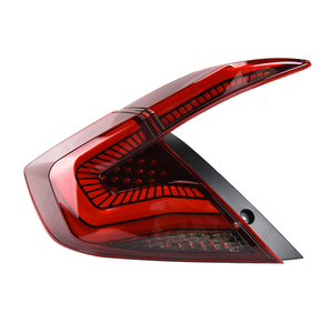 สำหรับรถยนต์ฮอนด้า ซีวิค X รุ่นที่ 10 FC FK7 FK8 ปี 2016-2021 ชุดไฟท้ายรถยนต์แบบ LED 100W ไฟเบรกแบบไดนามิก สภาพใหม่ อุปกรณ์เสริมรถยนต์ - Product Image 1