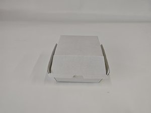 Scatole per Hamburger in Cartone Ondulato Kraft Bianco Biodegradabile, Confezioni per Alimenti, Scatole per Hamburger e Patatine, Scatole per Ali di Pollo con Logo - Product Image 2
