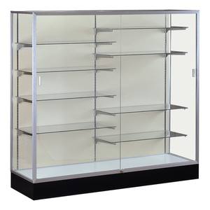 Tủ trưng bày kính toàn cảnh, cửa trượt, gắn tường, có đèn LED, dành cho cửa hàng thuốc lá, cửa hàng điện thoại di động - Product Image 6