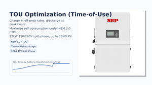 12KW lai năng lượng mặt trời biến tần 48V duy nhất giai đoạn off-lưới on-lưới ESS hệ thống với pin dự phòng cho home & sử dụng thương mại - Product Image 6