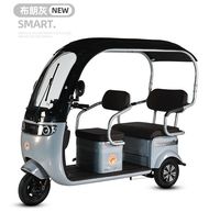 500W 48v20A Tricycle électrique populaire petit Scooter domestique avec trois places réglables véhicule électrique à corps ouvert