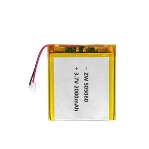 ZW 505060 Polymer Lithium Battery 2000mAh 3.7V With Wires For Makeup Mirror <b>Light</b> Humidifier Selfie Device - Product Image 1