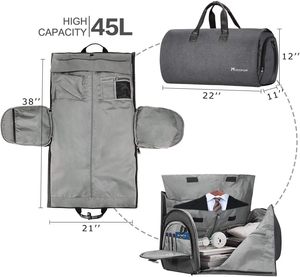 Échantillon gratuit de sacs à vêtements pour voyage, sac à vêtements convertible en bagage à main avec compartiment à chaussures, sacs de voyage SOLOSAIC - Product Image 5