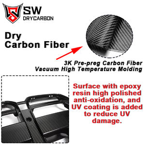 Calandre avant double en fibre de carbone sèche pour BMW G80 M3 G82 G8X M4 Competition <span class=keywords><strong>2020</strong></span>+ - Product Image 2