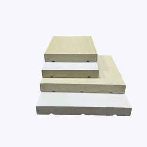 WPC <span class=keywords><strong>Trim</strong></span> ไวนิลสีขาวเปล่าที่ขายดีที่สุด PVC ผนังตัดไม้กระดานสําหรับตกแต่งผนัง - Product Image 3