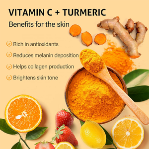 <span class=keywords><strong>Gommage</strong></span> Visage Antioxydant au Curcuma et à la Vitamine C – Réduit les Taches Brunes et l'Acné, Exfolie Doucement, Améliore la Texture de la <span class=keywords><strong>Peau</strong></span> - Product Image 2
