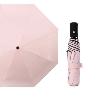 Sombrilla de Goma Negra con Protección Solar, Plegable, para Lluvia y Sol, de Doble Propósito, Regalo Publicitario, Sombrilla Automática - Product Image 1