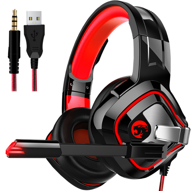 A6 Ear Headphones Wired Stereo Game Headset for PS4 XBOXes One Mobile Phone Gaming Headset