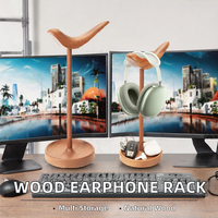 Support multifonctionnel moderne en bois, étanche, non pliable, pour outils, cuisine, écouteurs et casque de jeu