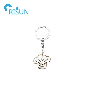 Llavero esmaltado culinario personalizado, llavero de cocina, cubiertos, cuchillo, temática gastronómica, sombrero de Chef, gorro, dijes colgantes, llavero colgante - Product Image 4