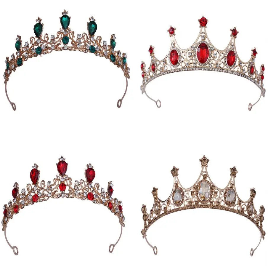 Высококачественная Золотая Серебряная Хрустальная Бриллиантовая свадебная корона принцессы тиара для девочек