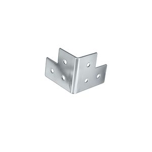 Staffa angolare di collegamento Kingway con custodia decorativa in acciaio cromato per flight case - Product Image 1