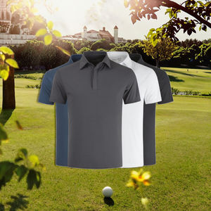 Camiseta de Golf de Alta Calidad 100% Algodón con Logotipo Personalizado, Estampado Floral, Transpirable, Antiarrugas, Tejido de Punto para Hombre, Manga Corta - Product Image 2