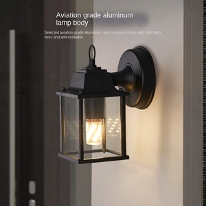 โคมไฟเหล็กกันน้ำกลางแจ้งสไตล์นอร์ดิกที่ทันสมัยตัวเครื่องพร้อมไฟติดผนังพลังงานแสงอาทิตย์สำหรับสวนและประตู - Product Image 4