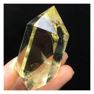Nhà Máy Giá Tự Nhiên Citrine Pha Lê Điểm Freeform Chất Lượng Cao Đánh Bóng Đá Quý Đôi Tinh Thể Tháp - Product Image 3