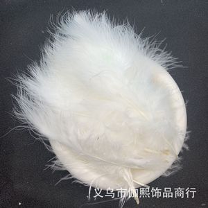 White <b>Down</b> <b>Feather</b> Pendant 150mm For DIY Car Decorations And Accessories - Product Image 1