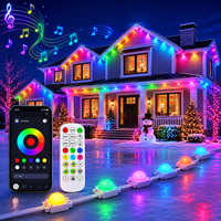 Éclairage décoratif de façade de bâtiment, IP67, linéaire, DC24V, haute luminosité, RGBIC, point pixel, matériau PC, éclairage extérieur