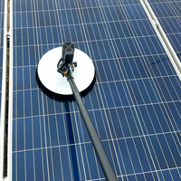 Brosse de nettoyage de panneaux solaires électrique rétractable de qualité industrielle SUNNOVA N3, moteur sans balais à tête unique, puissance 240W, 24V, multi-usages