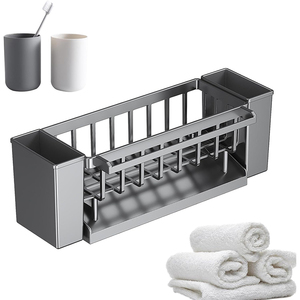 Lavello caldo <span class=keywords><strong>da</strong></span> cucina stendino organizzatore cestello rubinetto lavello <span class=keywords><strong>porta</strong></span> portasapone spugna <span class=keywords><strong>porta</strong></span> portasalviette con sapone <span class=keywords><strong>porta</strong></span> portasciugamani - Product Image 4