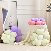 B265 gros marguerite fleur en forme d'oreiller décoratif jeter lit canapé mignon dortoir décor sol coussin rond violet oreiller