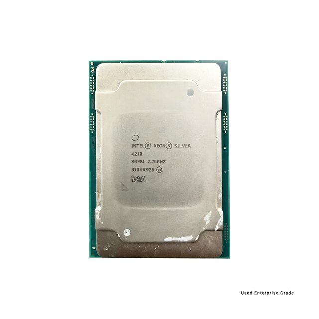 Tested Working for Xeon Silver 4210 CPU SRFBL 10 Cores 2.2GHz Server Processor 13.75MB L3 Cache Virtualization Supported Used