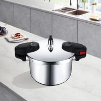 Casserole à pression multi-capacités 3L/4L/5L en acier inoxydable 304 avec un diamètre de 20 cm pour les repas en famille, service OEM ODM