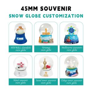 High Quality 35 45 55 65 80 100 mm Glass Crystal <strong>Snow</strong> <strong>Globe</strong> Custom Promotion Resin Snowglobe <strong>Wholesale</strong> Cartoon Movie Souvenir - Product Image 4