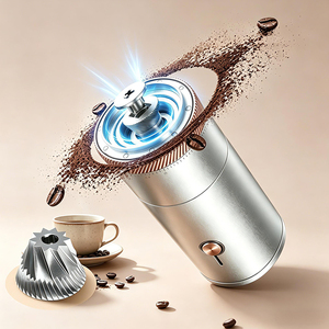 Molinillos de Café de Primera Calidad, Portátiles, Recargables por USB, Molinillo de Granos de Café Ajustable Externamente para Acampar - Product Image 4