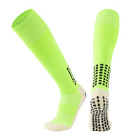 Chaussettes de sport d'extérieur personnalisées avec logo, antidérapantes, hautes jusqu'au genou, chaussettes de football avec grip pour l'entraînement et les matchs