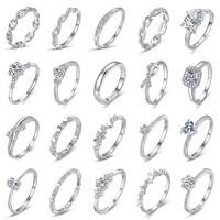 Bagues empilables en argent sterling 925, couronne de princesse, zircone cubique, alliance de mariage, bijoux de luxe en gros pour les détaillants