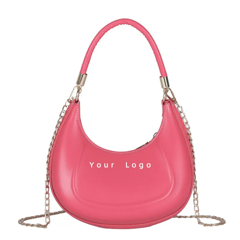 Bolsos Femeninos卸売カスタム最新デザインバッグ高品質ファッションレディースバッグハーフムーンレザーハンドバッグハンドバッグ女性
