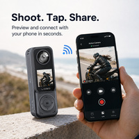 Videocamera d'Azione 4K con Angolo Ampio 130° °   Obiettivo con EIS e App WiFi per Registrazioni di Sport, Viaggi, Moto e Avventure