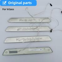 Lumière de bienvenue pour portière de voiture, éclairage d'ambiance pour pédale de portière, lampe d'ambiance avec logo de voiture pour seuil de portière, pour Vclass