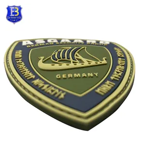 Custom Logo Label Pvc Soft Label Tactical Patches Fashion Style Garment Rubber Patch